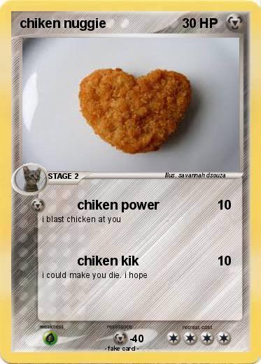 Pokemon chiken nuggie