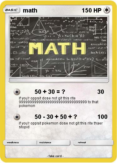 Pokemon math