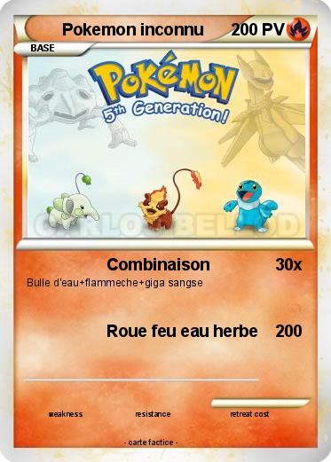 Pokemon Pokemon inconnu