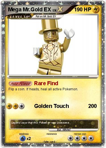 Pokemon Mega Mr.Gold EX