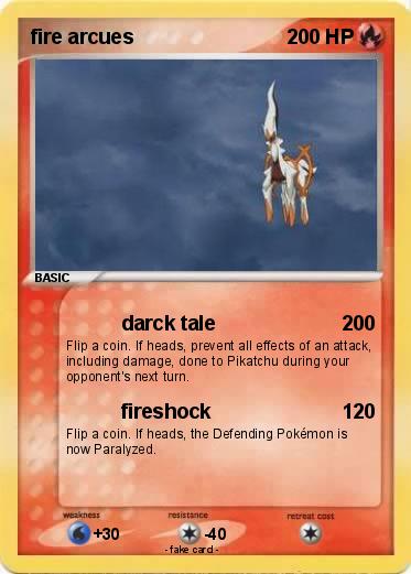 Pokemon fire arcues