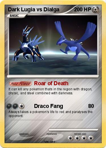 Pokemon Dark Lugia vs Dialga