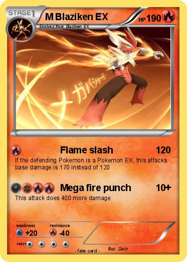 Pokemon M Blaziken EX