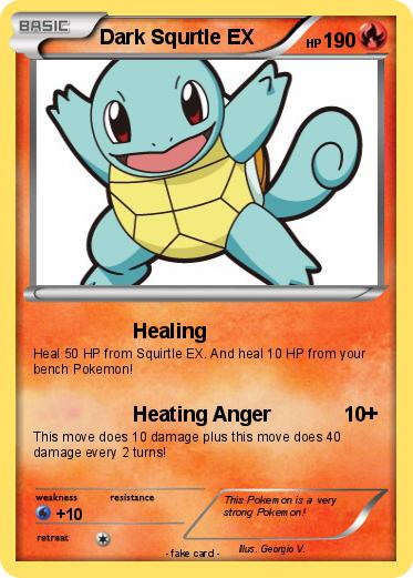 Pokemon Dark Squrtle EX