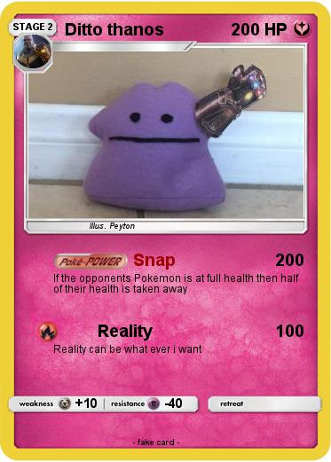 Pokemon Ditto thanos