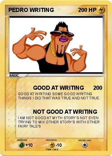 Pokemon PEDRO WRITING