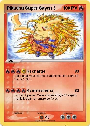 Pokemon Pikachu Super Sayen 3