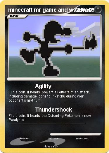 Pokemon minecraft mr game and watch
