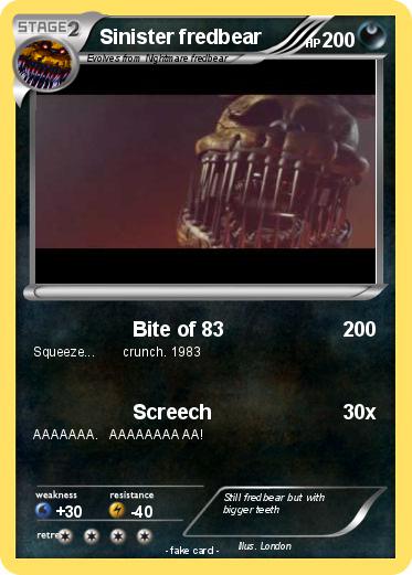 Pokemon Sinister fredbear