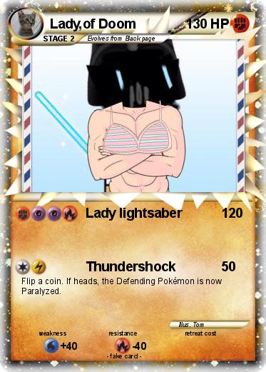 Pokémon Lady Of Doom Lady Lightsaber My Pokemon Card