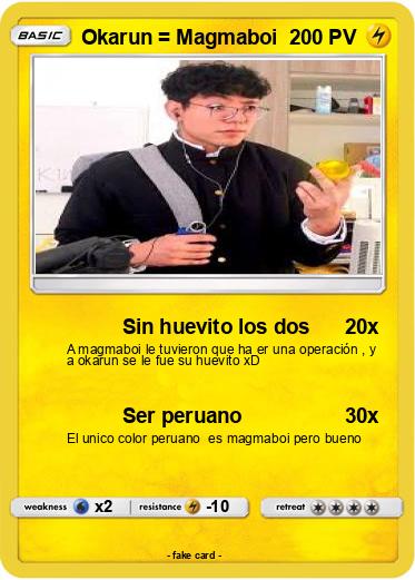 Pokemon Okarun = Magmaboi