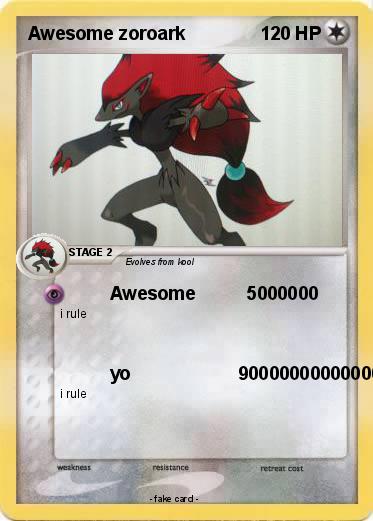 Pokemon Awesome zoroark