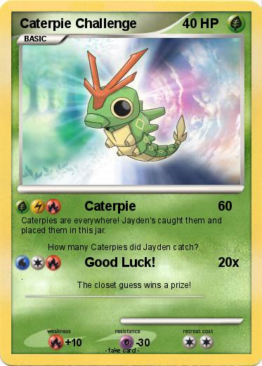 Pokemon Caterpie Challenge