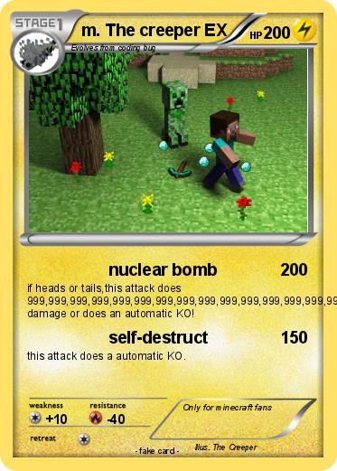 Pokemon m. The creeper EX