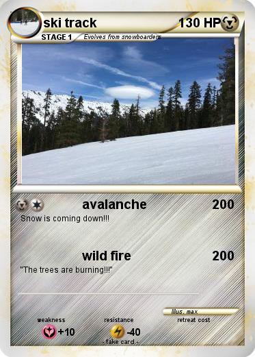 Pokemon ski track