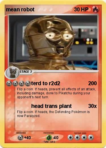 Pokemon mean robot