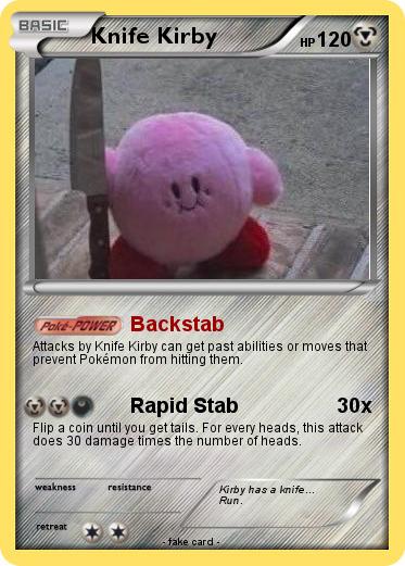 Pokemon Knife Kirby
