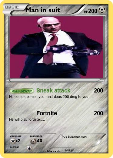 Pokemon Man in suit