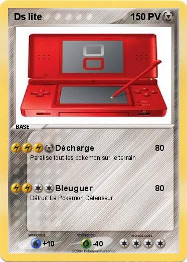Pokemon Ds lite