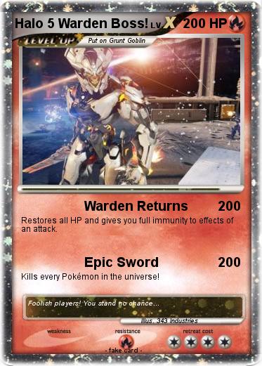 Pokemon Halo 5 Warden Boss!