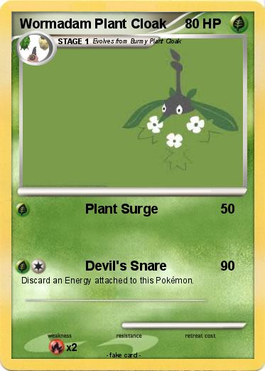 Pokemon Wormadam Plant Cloak