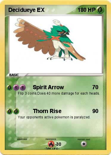 Pokemon Decidueye EX