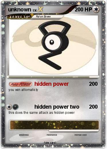 Pokemon unknown