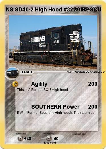 Pokemon NS SD40-2 High Hood #3221 EX-SOU