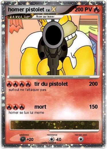 Pokemon homer pistolet