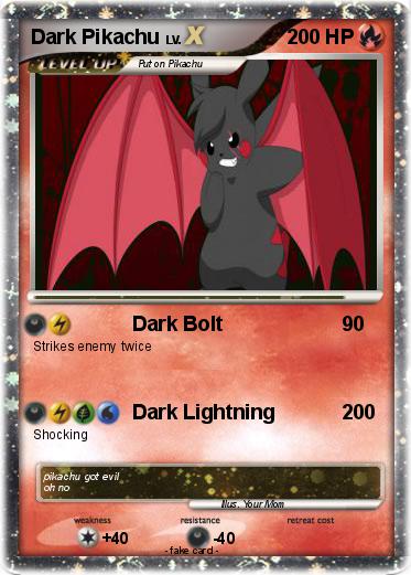 Pokemon Dark Pikachu