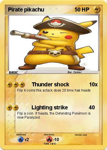 Pokemon Pirate pikachu