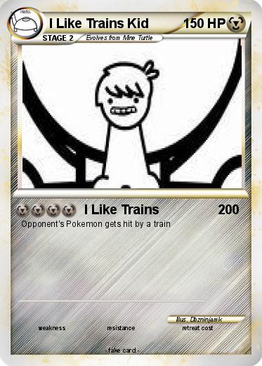 Pokemon I Like Trains Kid