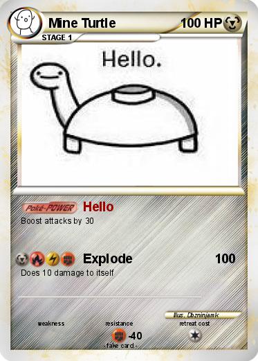 Pokemon Mine Turtle