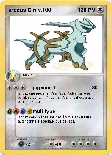 Pokemon arceus C niv.100
