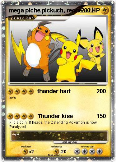 Pokemon mega piche,pickuch, reche