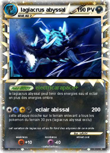 Pokemon lagiacrus abyssal
