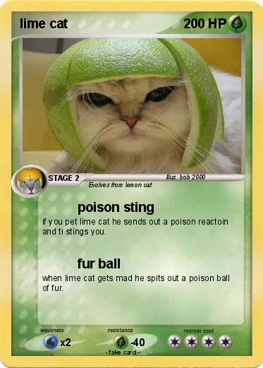 Pokemon lime cat