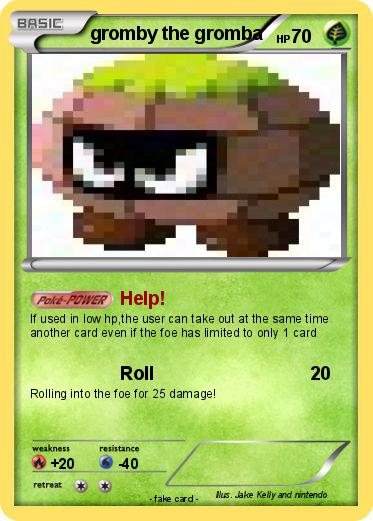 Pokemon gromby the gromba