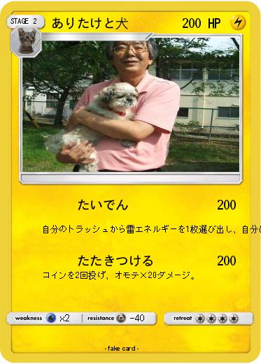 Pokemon ありたけと犬
