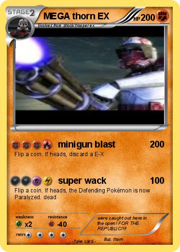 Pokemon MEGA thorn EX