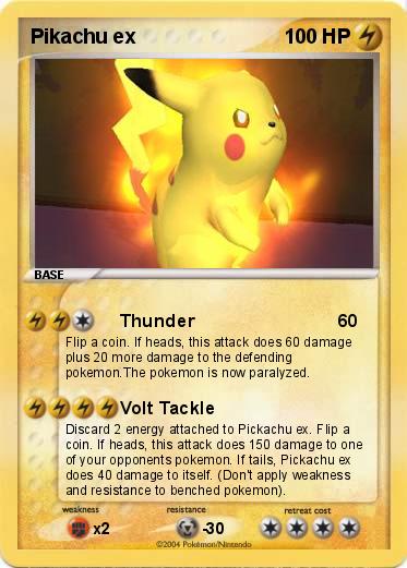Pokemon Pikachu ex