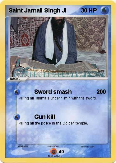 Pokemon Saint Jarnail Singh Ji