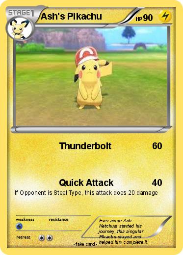 Pokemon Ash's Pikachu