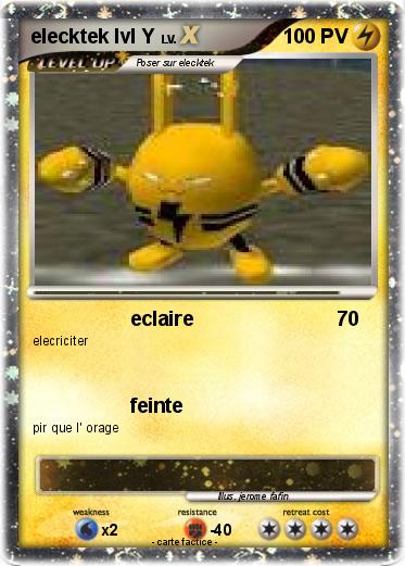 Pokemon elecktek lvl Y