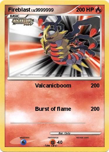 Pokemon Fireblast
