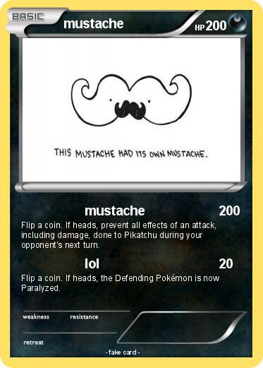 Pokemon mustache