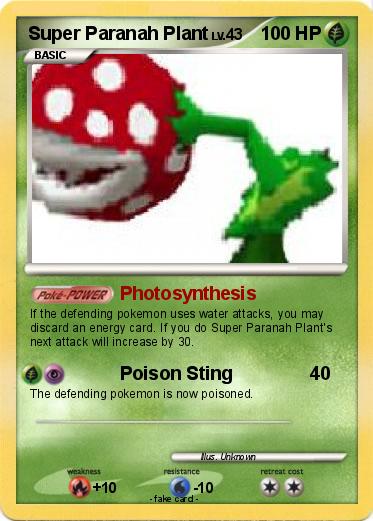 Pokemon Super Paranah Plant