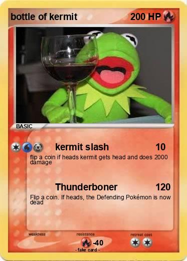 Pokemon bottle of kermit