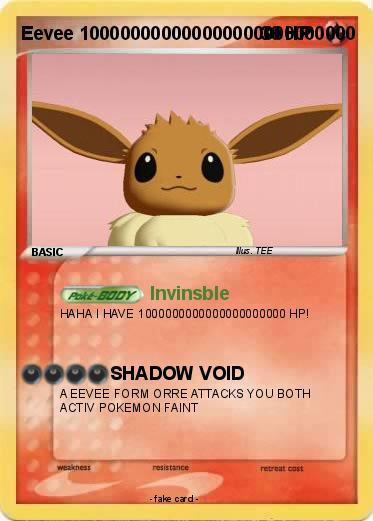 Pokemon Eevee 100000000000000000000000000
