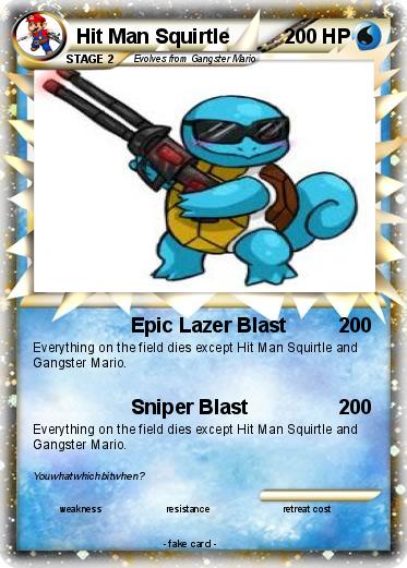 Pokemon Hit Man Squirtle